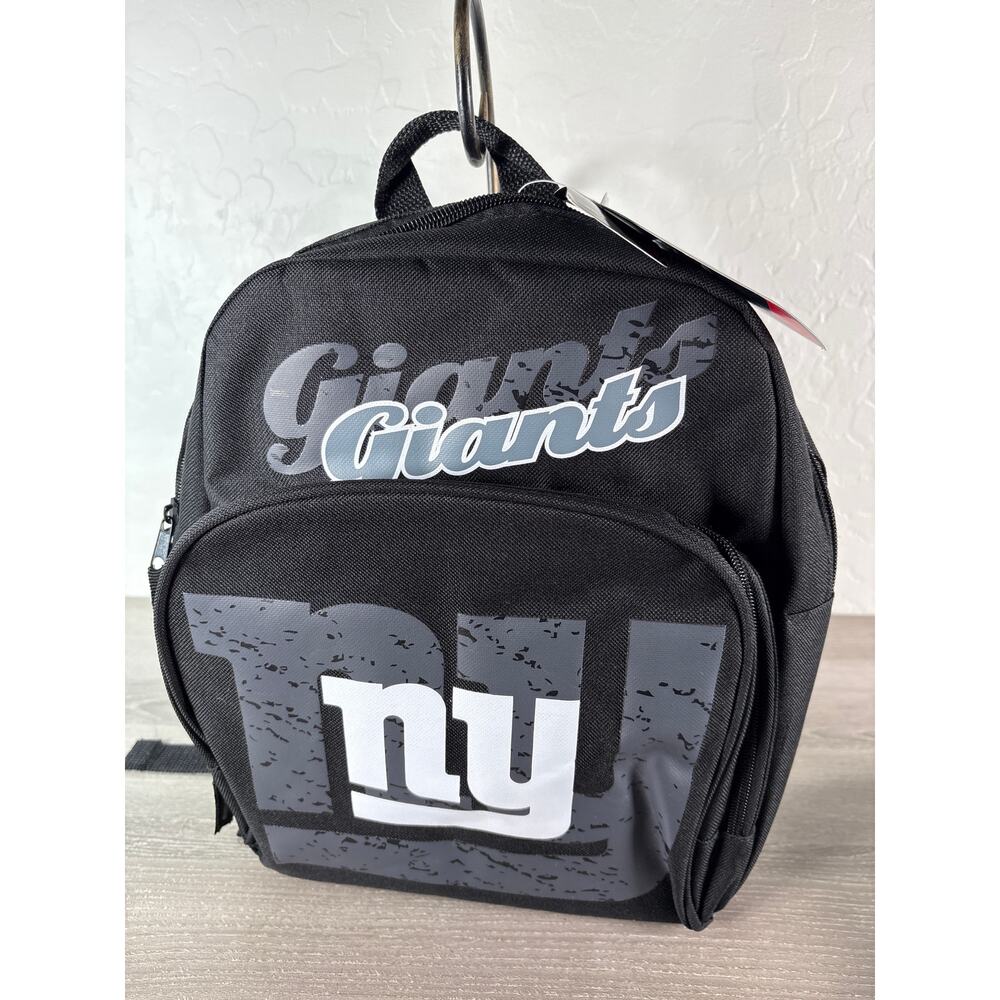 New York Giants NEW Black Licensed NFL Small Backpack Insulated‎ Lunch bag